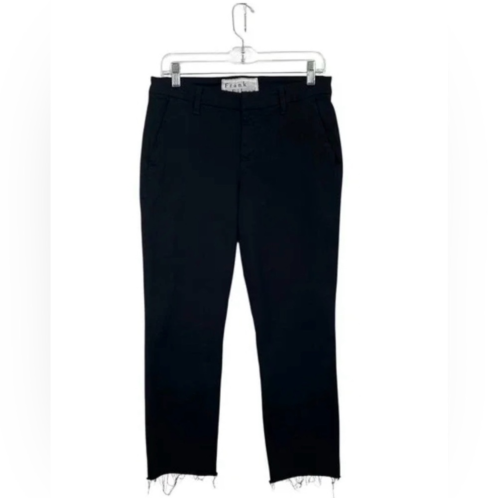 Frank & Eileen Wicklow Raw Hem Black Jeans Pants Size 8